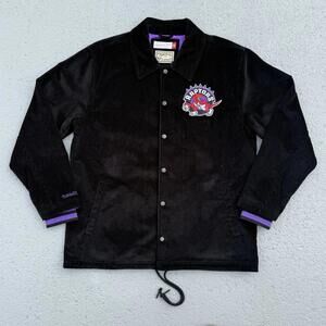 Men’s  Mitchell & Ness NBA Toronto Raptors Corduroy Jacket Black Large NWOT